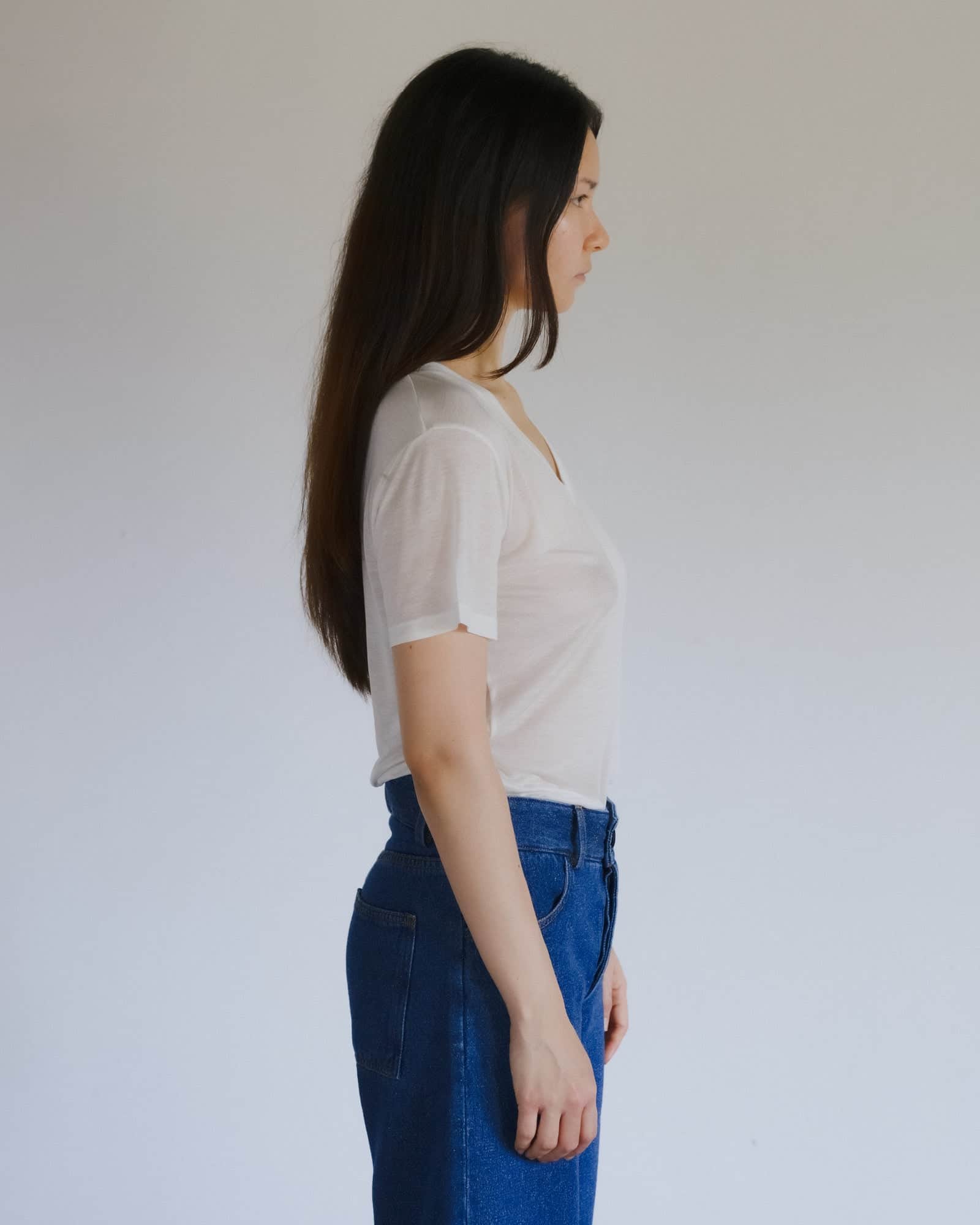 V Neck Tee Shirt - Image 2