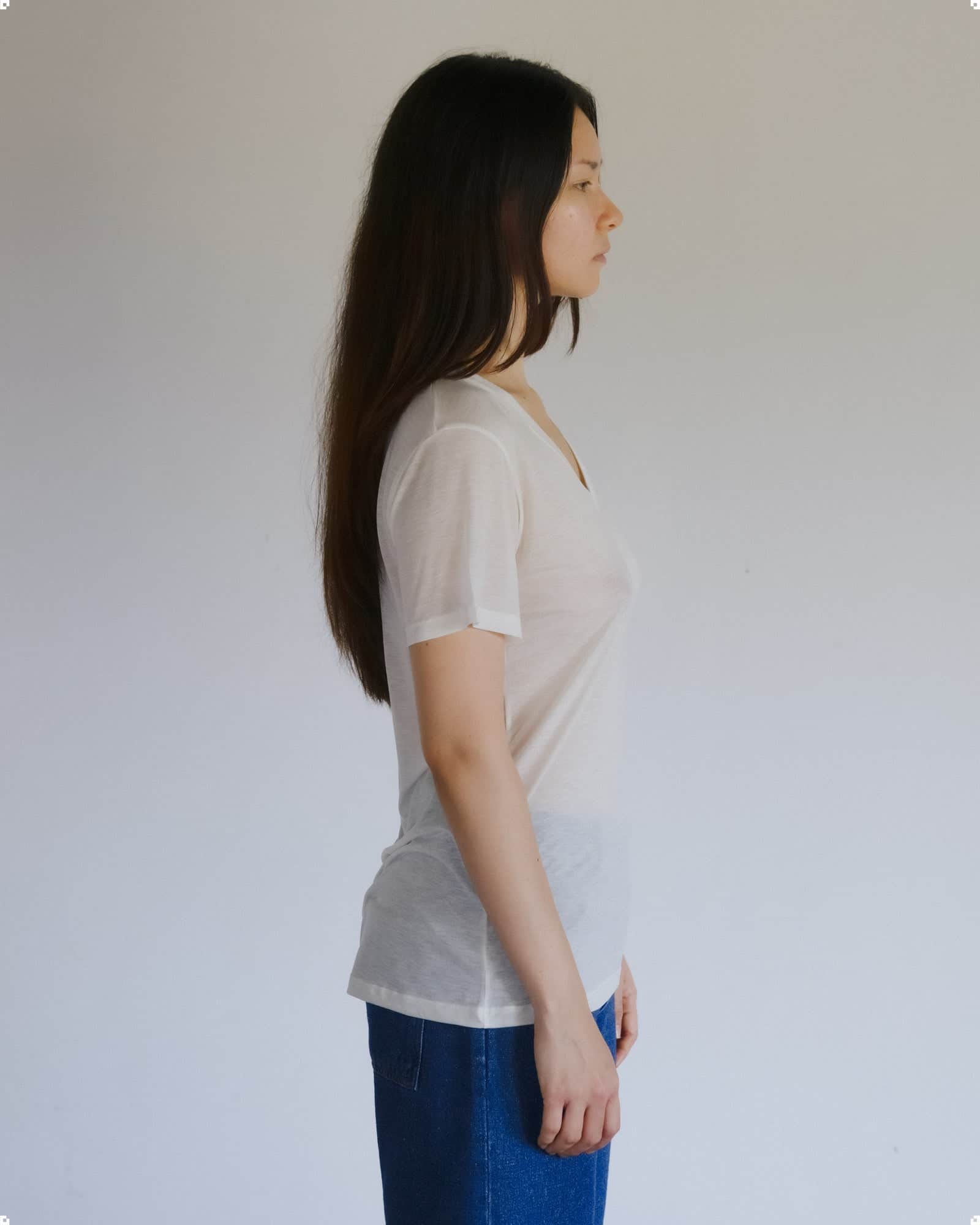 V Neck Tee Shirt - Image 4